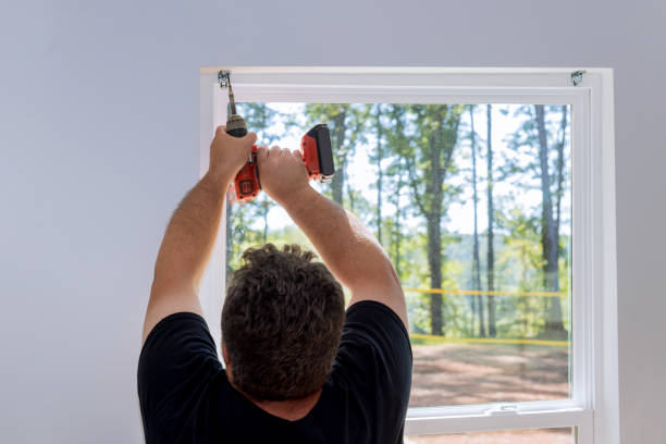 istock This is a professional technician installing blinds on the windows of a newly constructed home by screwing the fasteners in 1432353163