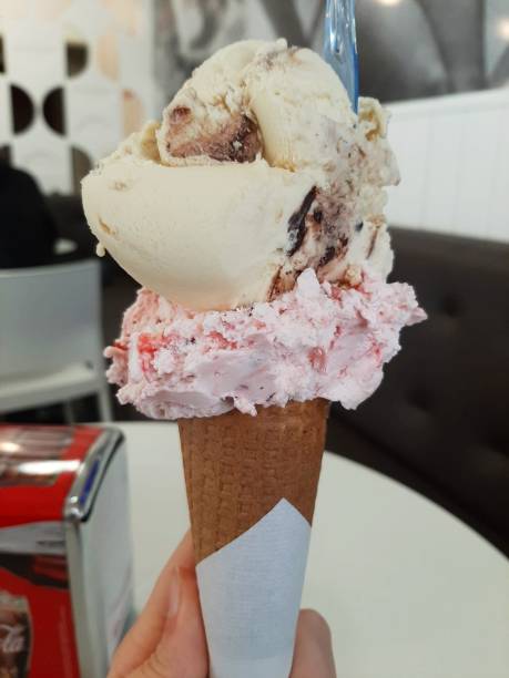 istock Cookies and strawberry ice cream 1432356558