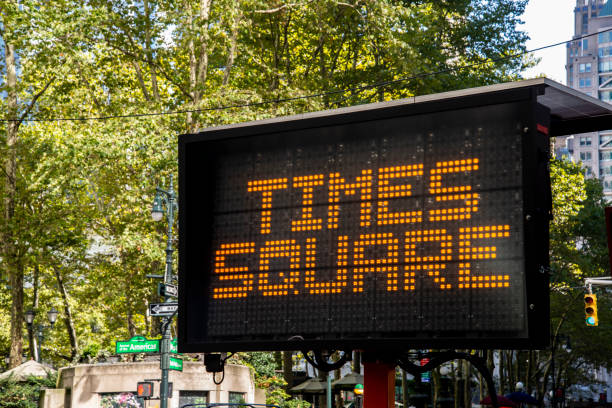 istock Led signs in the city 1432356601