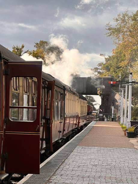 A steam train from Sheringham to Holt in Norfolk.