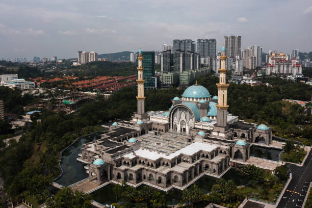 istock Drone view of Masjid Wilayah 1432359169