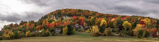 Niagara Escarpment during autumn in Milton, Ontario,Canada