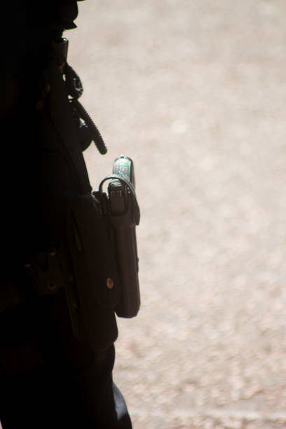 istock British armed police officer London England 1432361988