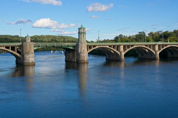 istock Basiliere bascule bridge crossing the Merrimack River at Haverhill. 1432363231