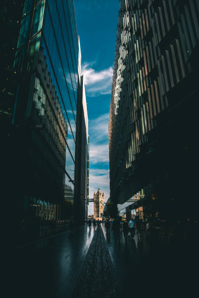 istock View of Tower Bridge between two buildings 1432365212