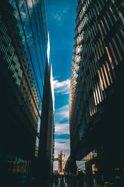 istock View of Tower Bridge between two buildings 1432365213