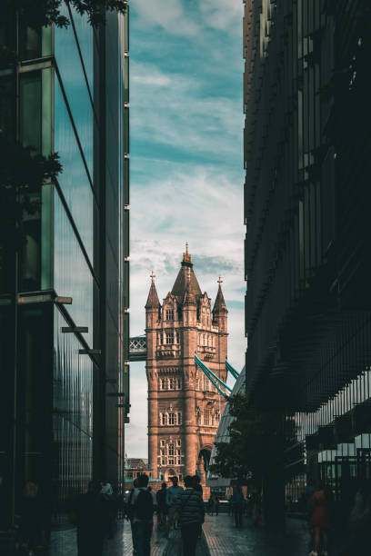 istock View of Tower Bridge between two buildings 1432365252