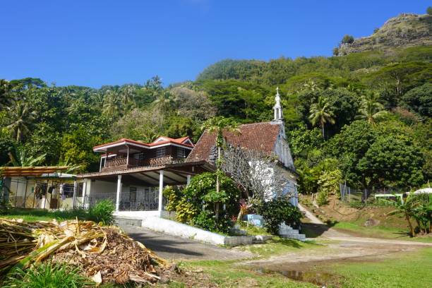 istock Old Chapel in a Tropical Polynesian Island Setting 1432370875