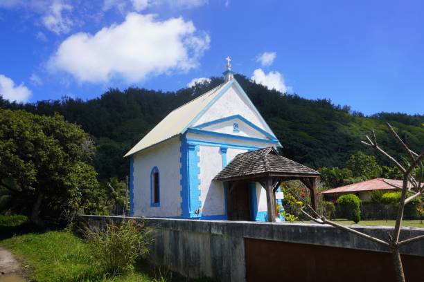istock Pretty Little Chapel with a Mountain as a Backdrop 1432370889