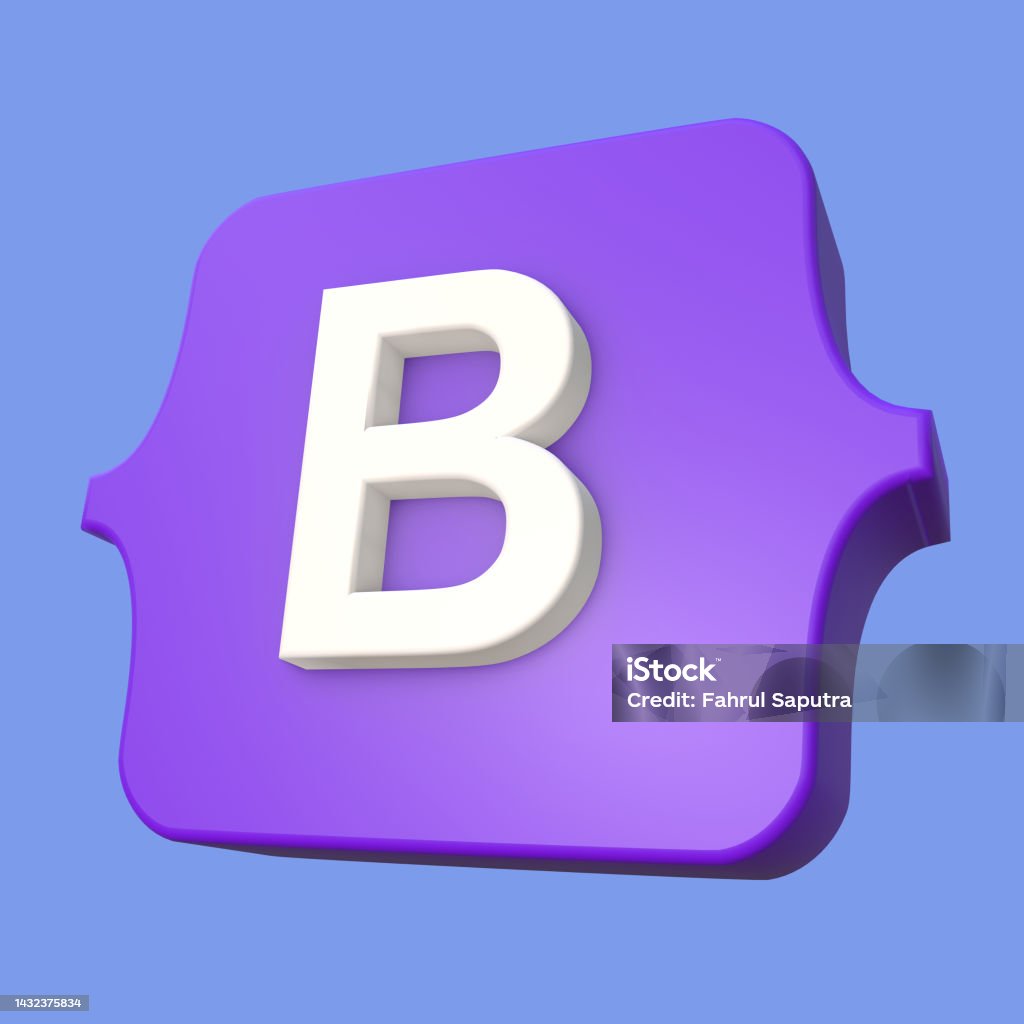 3d Bootstrap Programming Framework Logo Stock Illustration - Download ...