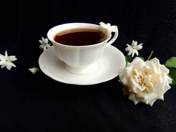 жасминовый чай - green tea jasmine tea chinese tea ст�оковые фото и изображения