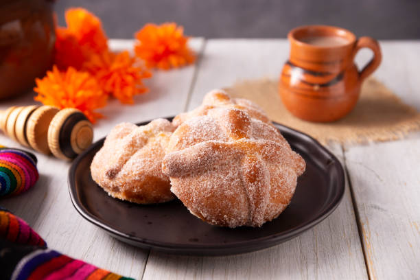 istock Pan de Muerto and Hot Cocoa 1432391049