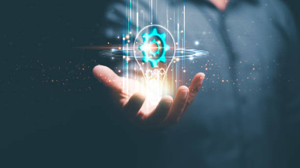 istock innovative and inspirational concept,Technology creativity for future inventions and developments,Business for innovative solution concept,businessman holding a light bulb icon 1432394520