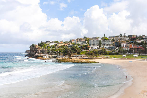 istock View of Bronte Beach coastline on a cloudy day, Australia 1432403481