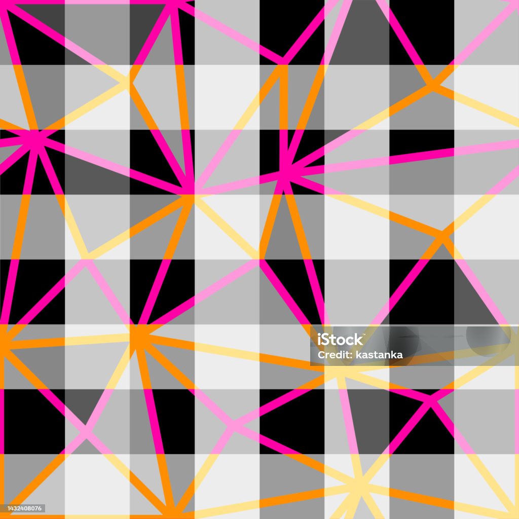 Geometric Abstract Pattern Intersection Style Stock Illustration ...