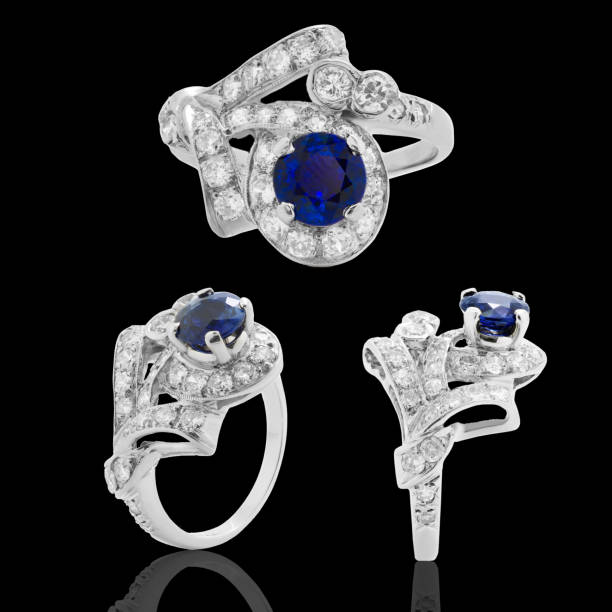 istock sapphire engagement ring, jewelry with blue diamond and gemstones diamonds 1432410980
