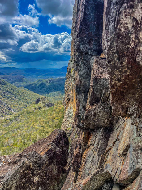 Warrumbungle National Park Australia View of part of the Warrumbungle National Park Australia. A popular hiking track in New South Wales Central West. warrumbungle national park stock pictures, royalty-free photos & images