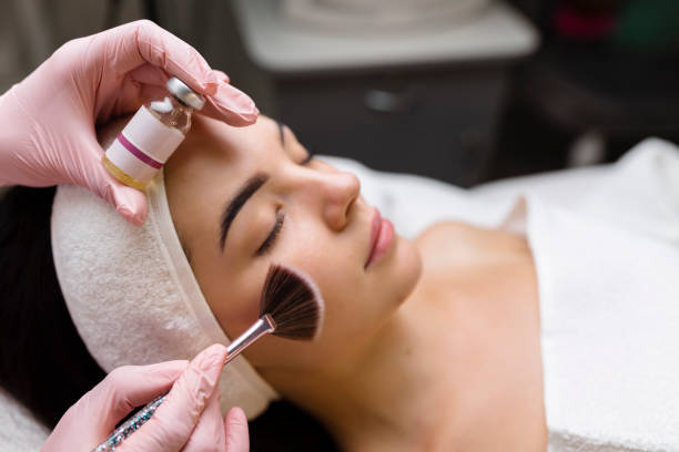 istock Chemical Peel Face Treatment with Retinol Serum. 1432417803