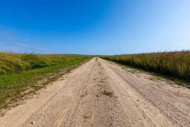 istock Gravel highway in rural areas 1432418986