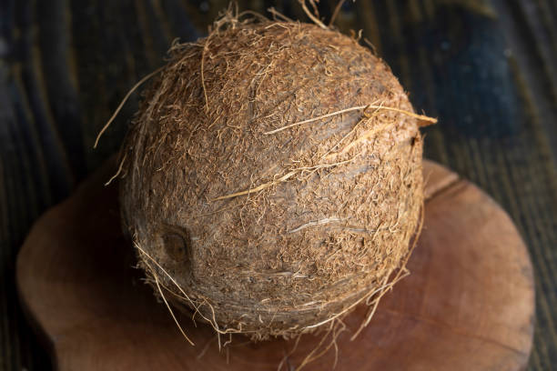 istock unpeeled mature coconut close up 1432419558