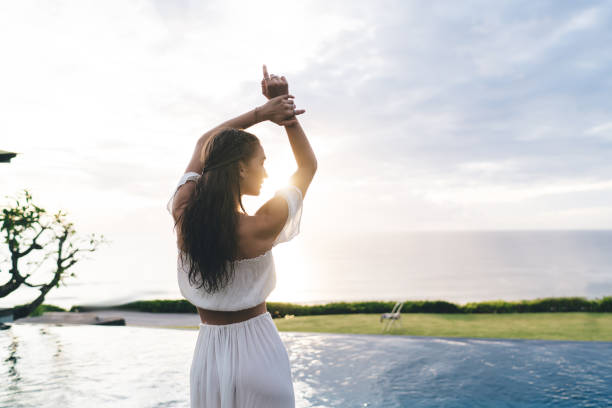 istock Unrecognizable woman enjoying summer vacation 1432422350