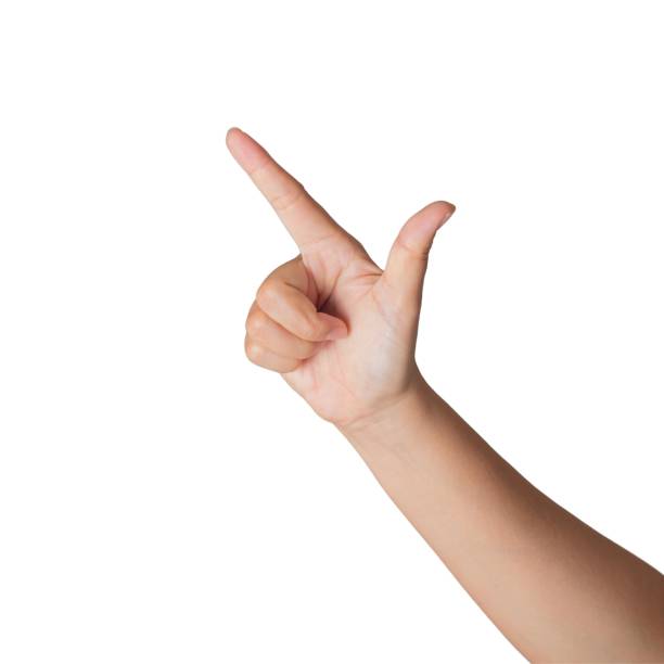 istock Closeup Beautiful female hand count from one to five gesture Isolated on blank white background. Set of woman palms raised fingers gesture numbers concept for people thumb nail solution. 1432426527