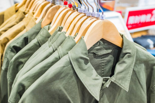 istock Men's Green Cotton Jacket 1432433479
