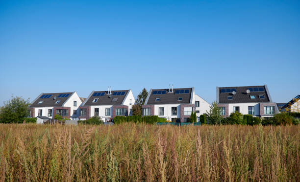 istock Four contemporary semi-detached houses 1432439138