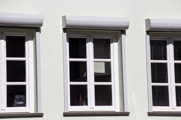 istock New muntin windows with front-mounted roller shutters on a renovated old building 1432440648