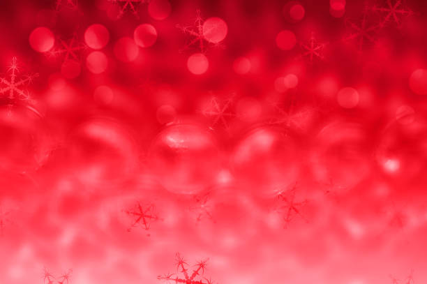 istock Christmas Snowflakes On Red Background 1432445844