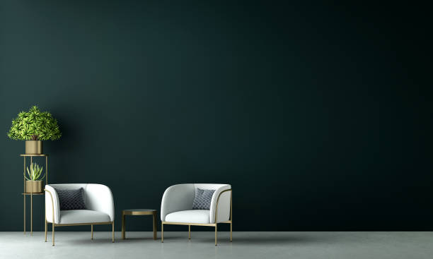 istock Minimal living room and decoration wall texture background interior design 1432451074