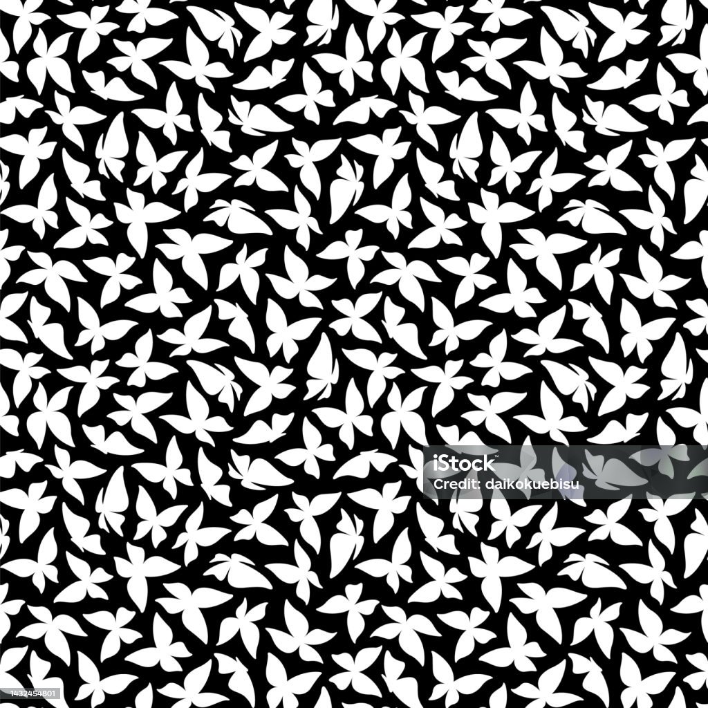 Butterfly Patterns Simply Simple And Beautiful Butterfly Seamless Pattern Stock Illustration ...