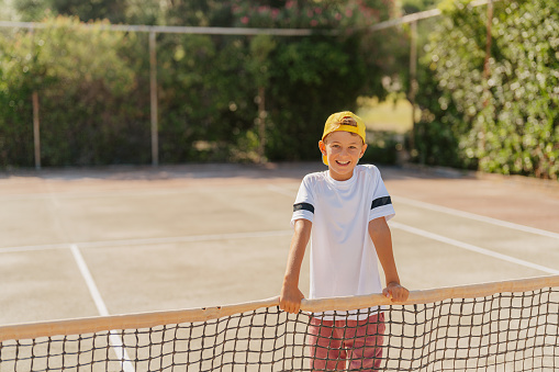 Portrait of a young tennis player