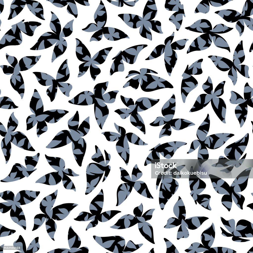 Butterfly Patterns Simply Simple And Beautiful Butterfly Seamless Pattern Stock Illustration ...
