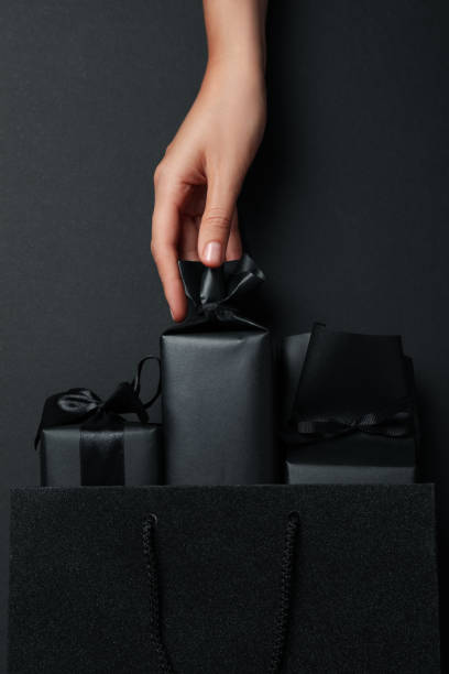 istock Concept of Black friday sale, top view 1432455882