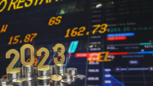istock The 2023 gold and coins for business concept 3d rendering 1432456196