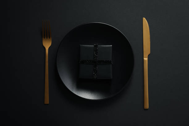 istock Concept of Black friday sale, top view 1432456246