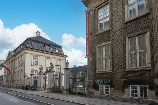 Copenhagen, Denmark. October 2022. External view of the Museum of Design in the city center