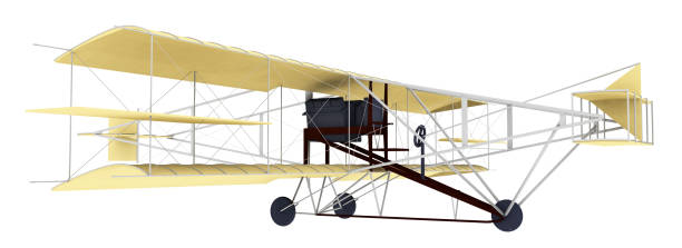 istock Historic motor plane from 1911 isolated from white background 1432473223