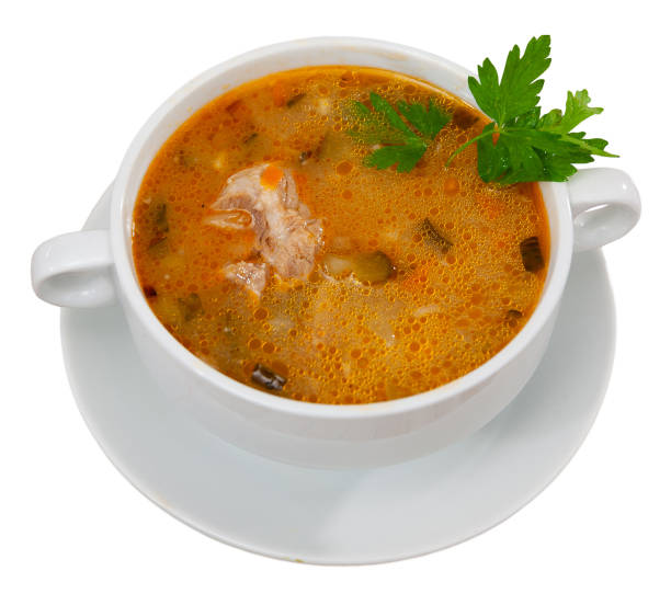 istock Portion of russian soup rassolnik 1432477858