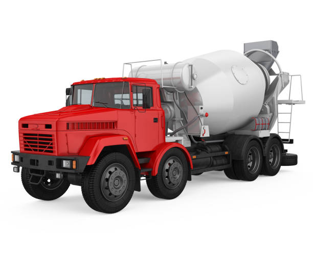 istock Concrete Mixer Truck Isolated 1432479108