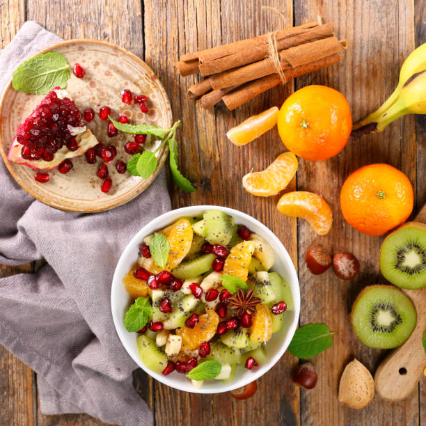 istock fresh juicy fruit salad with ingredients 1432479325
