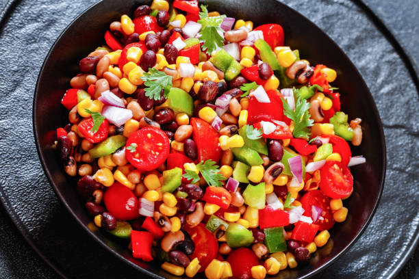 istock Black Bean Salad with Black-Eyed Peas and veggies 1432479770