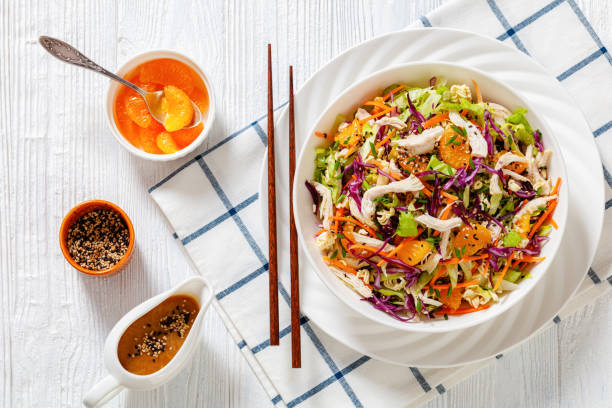 istock Chinese Chicken Salad with mandarins and veggies 1432481569