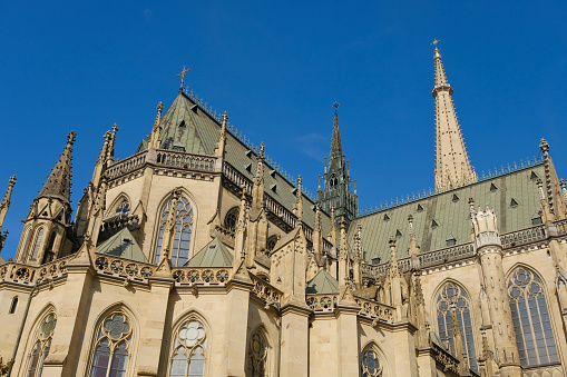 The majestic Catholic Cathedral of Chartres in the French department of Eure et Loire