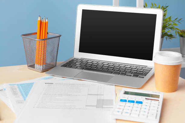 istock Business documents graph financial to job succes, Analyze document plans 1432483132
