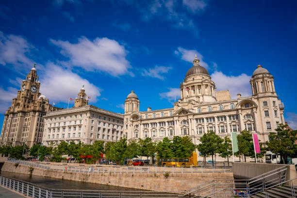 istock Liverpool Pier Head in England UK 1432483496