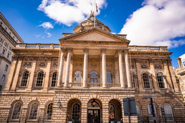 Liverpool City Town Hall in England UK United Kingdom. Liverpool is a city and metropolitan borough in Merseyside.