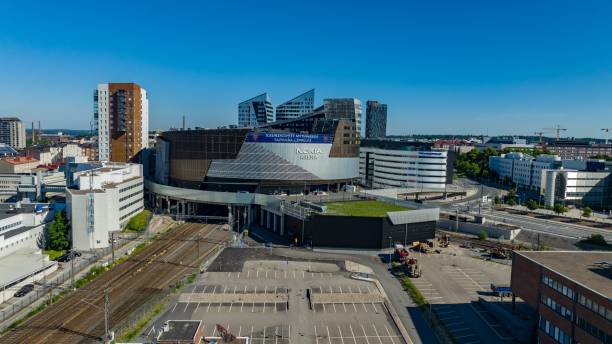 nokia arena, verano en tampere 02 - nokia fotografías e imágenes de stock