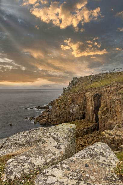 istock Vertical shot of a rocky beach during the sunset 1432490910